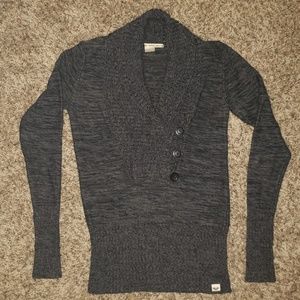 Roxy Dark Gray Marled Sweater